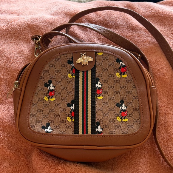 The Unbranded Brand Handbags - Mickey Mouse Crossbody Dome Satchel